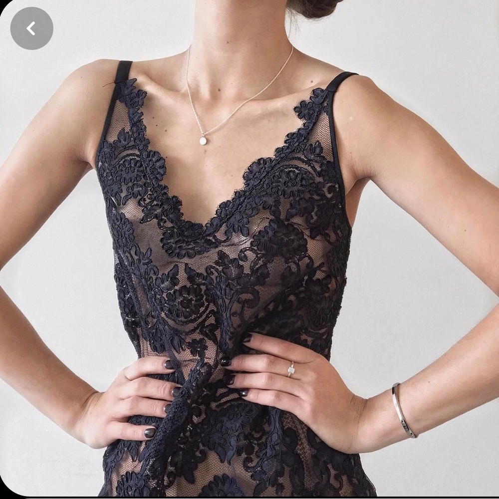 Franck Babaton lace camisole blue